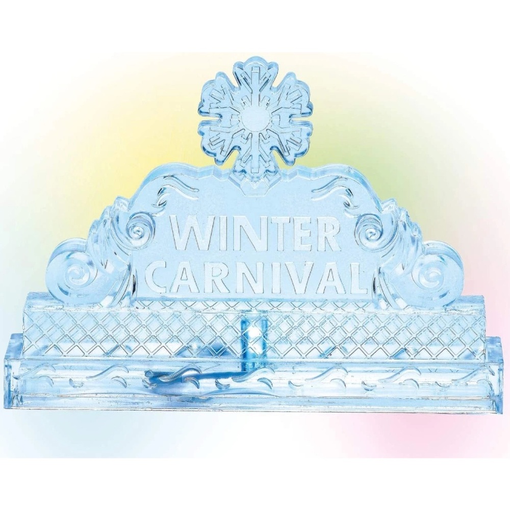 Department 56 Village Collection Accessories Ice Castle Sign Lit Figurine‎